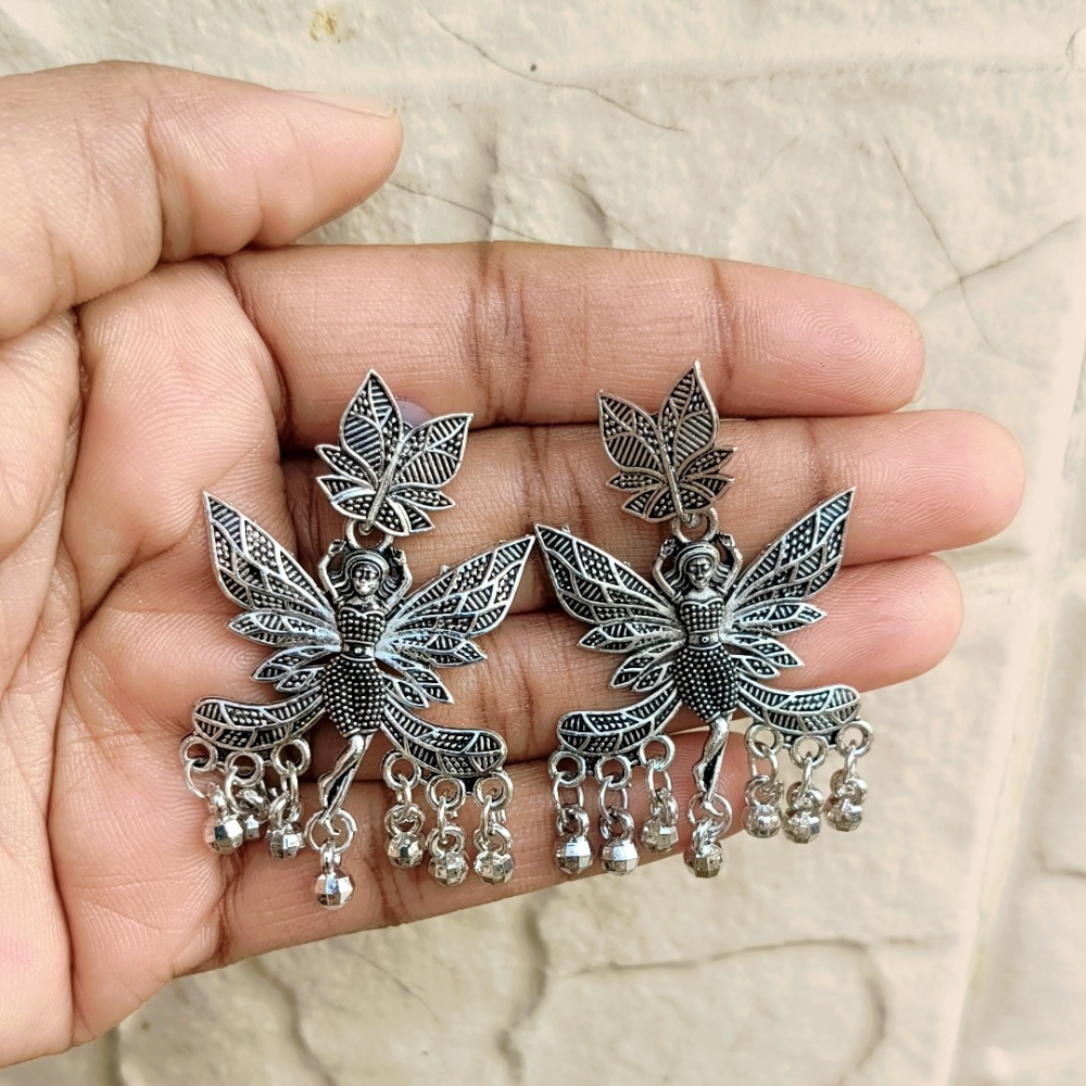 16 Pairs stylish oxidised Earrings set for women - Trendy & Ethnic Jewellery Collection - Image 10