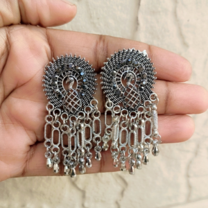 16 Pairs stylish oxidised Earrings set for women – Trendy & Ethnic Jewellery Collection
